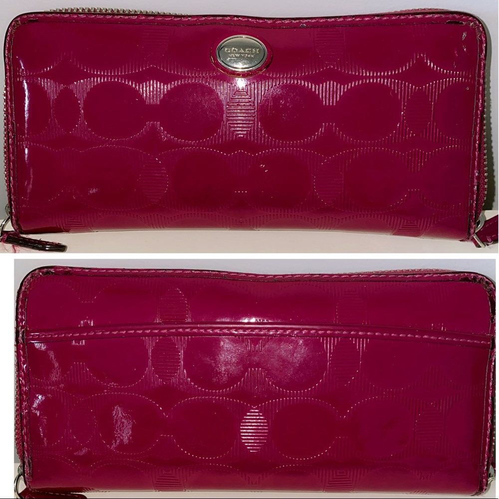 🟣Authentic (Used) COACH Zip Wallet🟣